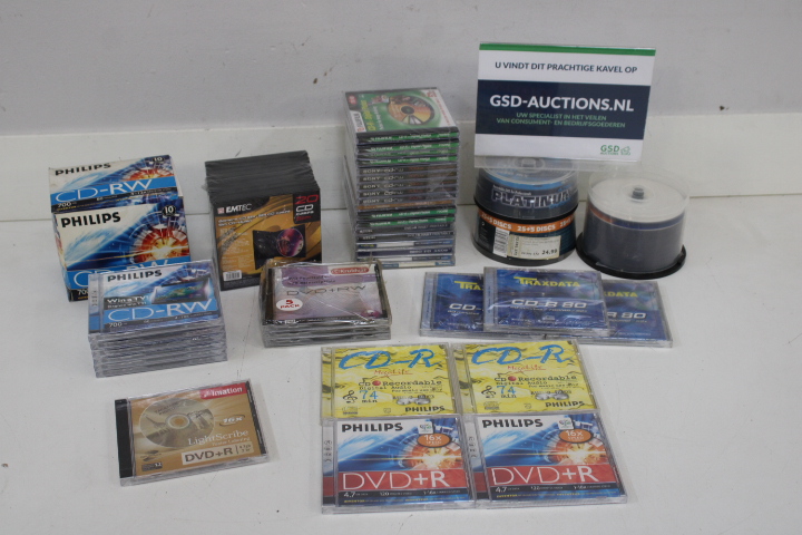 Diverse lege cd- en dvd-schijven met behuizingen – foto 2 – kavel bij GSD Auctions, Zoeterwoude