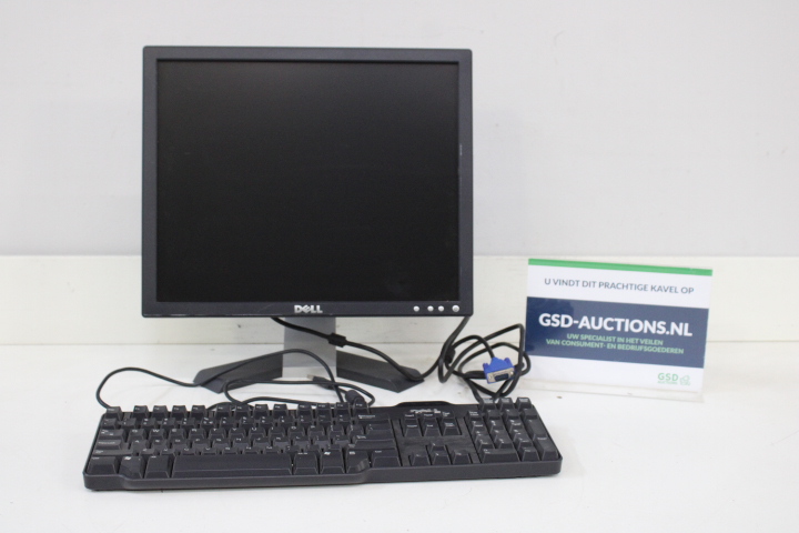 Dell computermonitor met toetsenbord en kabels – foto 2 – kavel bij GSD Auctions, Zoeterwoude