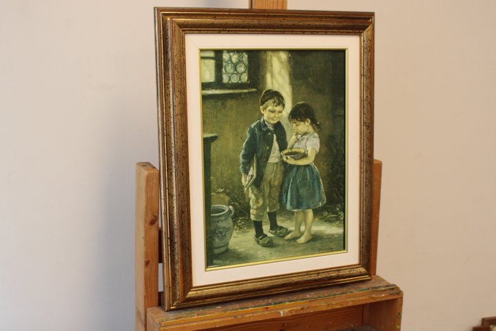 Reproductie poster van het schilderij 'Twee Jongens' – foto 2 – kavel bij GSD Auctions, Zoeterwoude