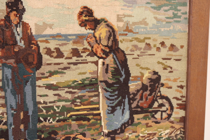 Geborduurd werk van het wereldberoemde schilderij L’Angélus – foto 6 – kavel bij GSD Auctions, Zoeterwoude