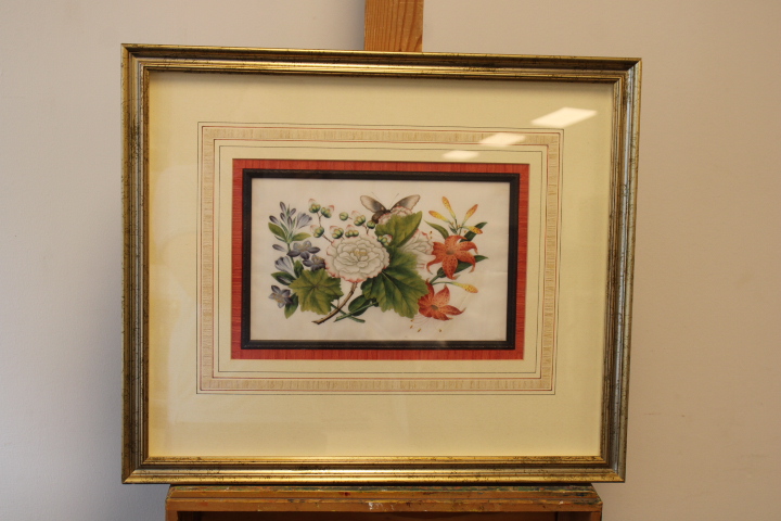 Ingelijste botanische prent met bloemen – foto 2 – kavel bij GSD Auctions, Zoeterwoude