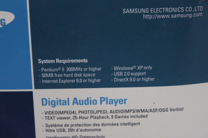 Samsung YH-J70 draagbare MP3-speler met accessoires – foto 14 – kavel bij GSD Auctions, Zoeterwoude