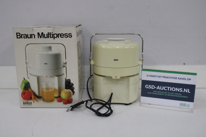 Braun Multipress sapcentrifuge – foto 2 – kavel bij GSD Auctions, Zoeterwoude