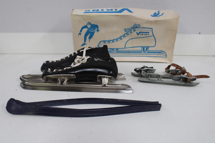 Viking vintage schaatsen set en vintage onderbindschaatsen set – foto 3 – kavel bij GSD Auctions, Zoeterwoude