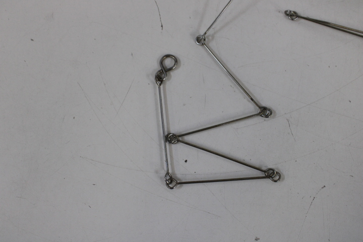 Vintage Glazen plafonnière met metalen ophangsysteem – foto 7 – kavel bij GSD Auctions, Zoeterwoude