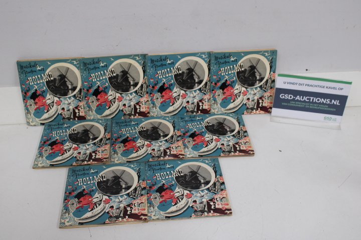 Set van negen muzikale platen met thema Holland – foto 2 – kavel bij GSD Auctions, Zoeterwoude