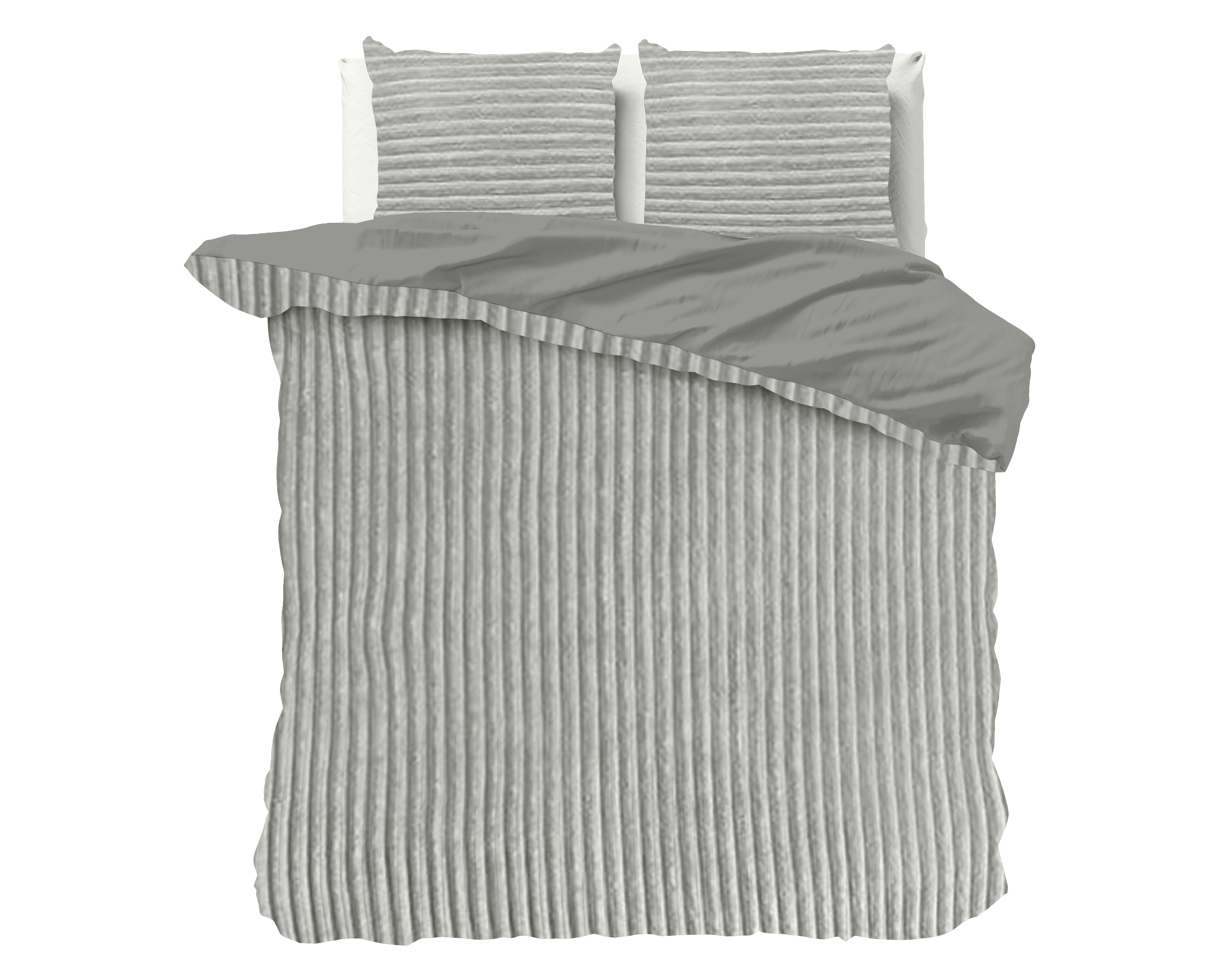 Rib teddy dekbedovertrek 200x220cm+2kussenslopen – kavel bij GSD Auctions, Zoeterwoude