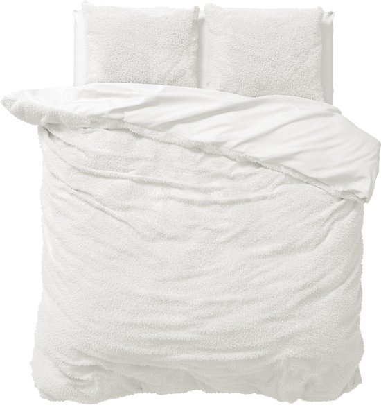 Dekbedovertrek teddy Wit 200x220cm+2kussenslopen – kavel bij GSD Auctions, Zoeterwoude