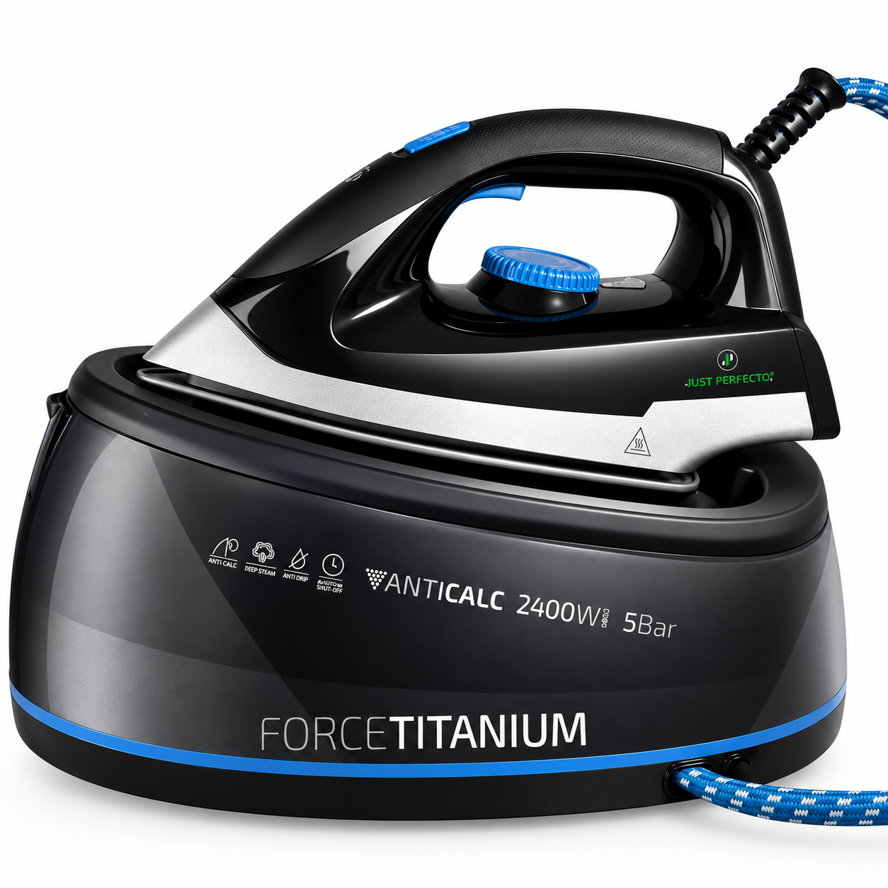 Force Titanium stoomstrijkijzer met stoomstation - 2400 W – foto 2 – kavel bij GSD Auctions, Zoeterwoude