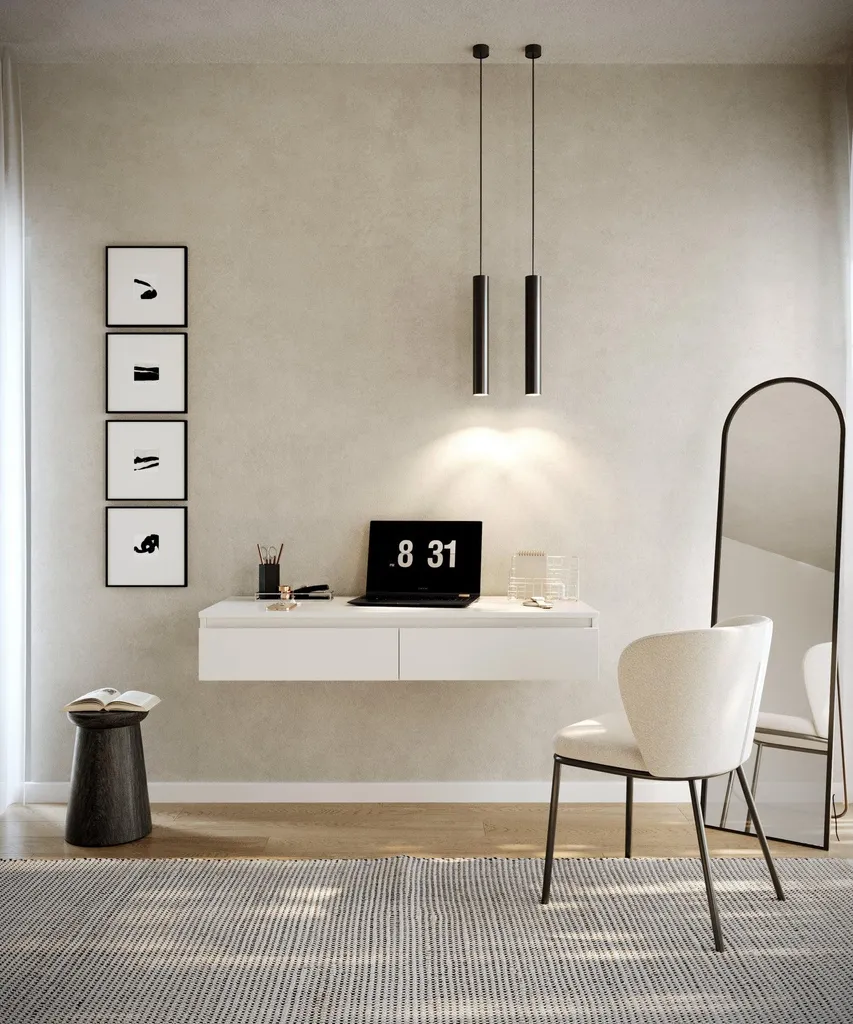 Selsey Bemmi – Wandbureau/kaptafel met lades, wit, 120 cm – foto 2 – kavel bij GSD Auctions, Zoeterwoude