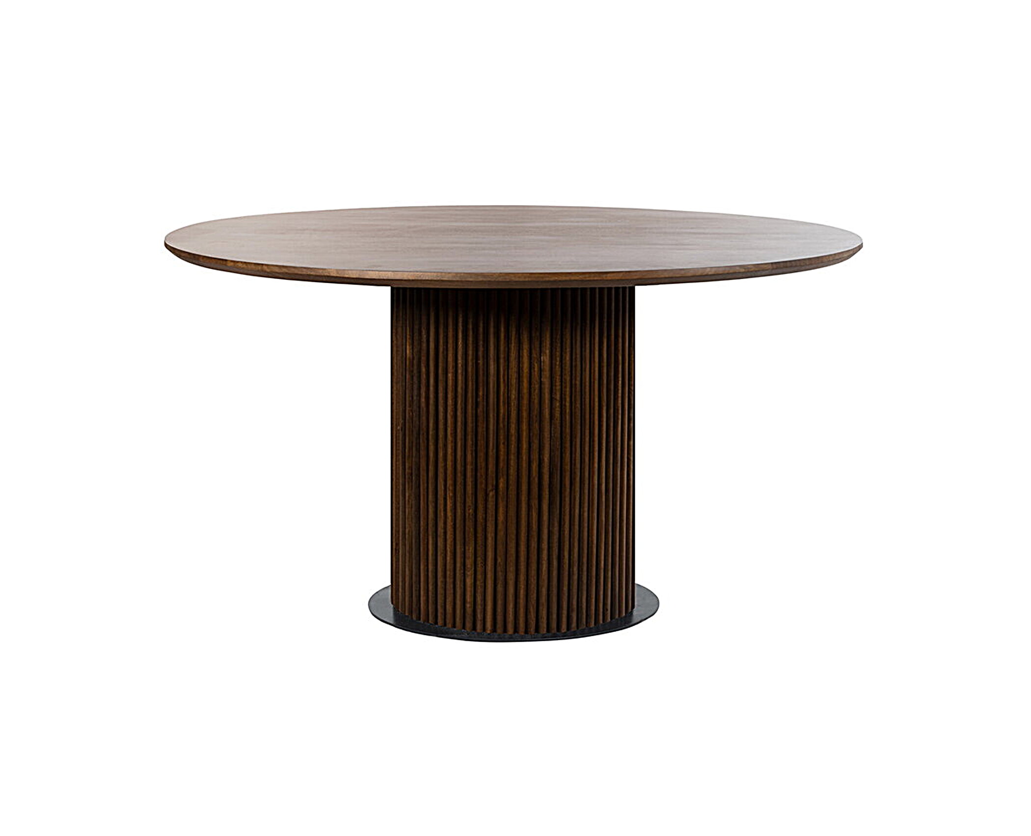 Eettafel Congo Rond 120 cm Mangohout - Walnoot – foto 2 – kavel bij GSD Auctions, Zoeterwoude