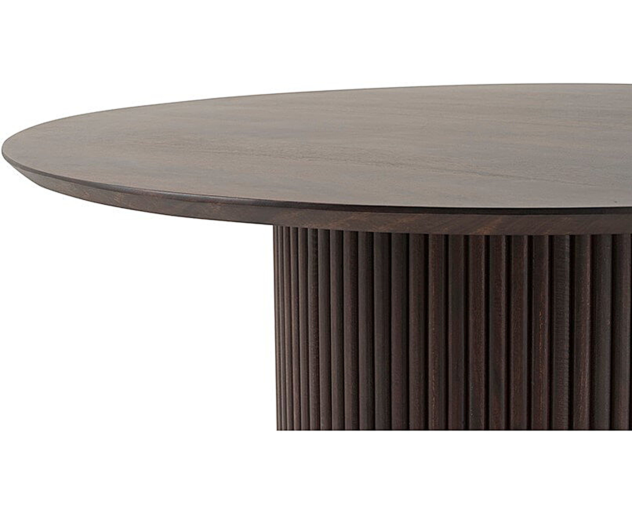 Eettafel Congo Rond 120 cm Mangohout - Walnoot – foto 4 – kavel bij GSD Auctions, Zoeterwoude