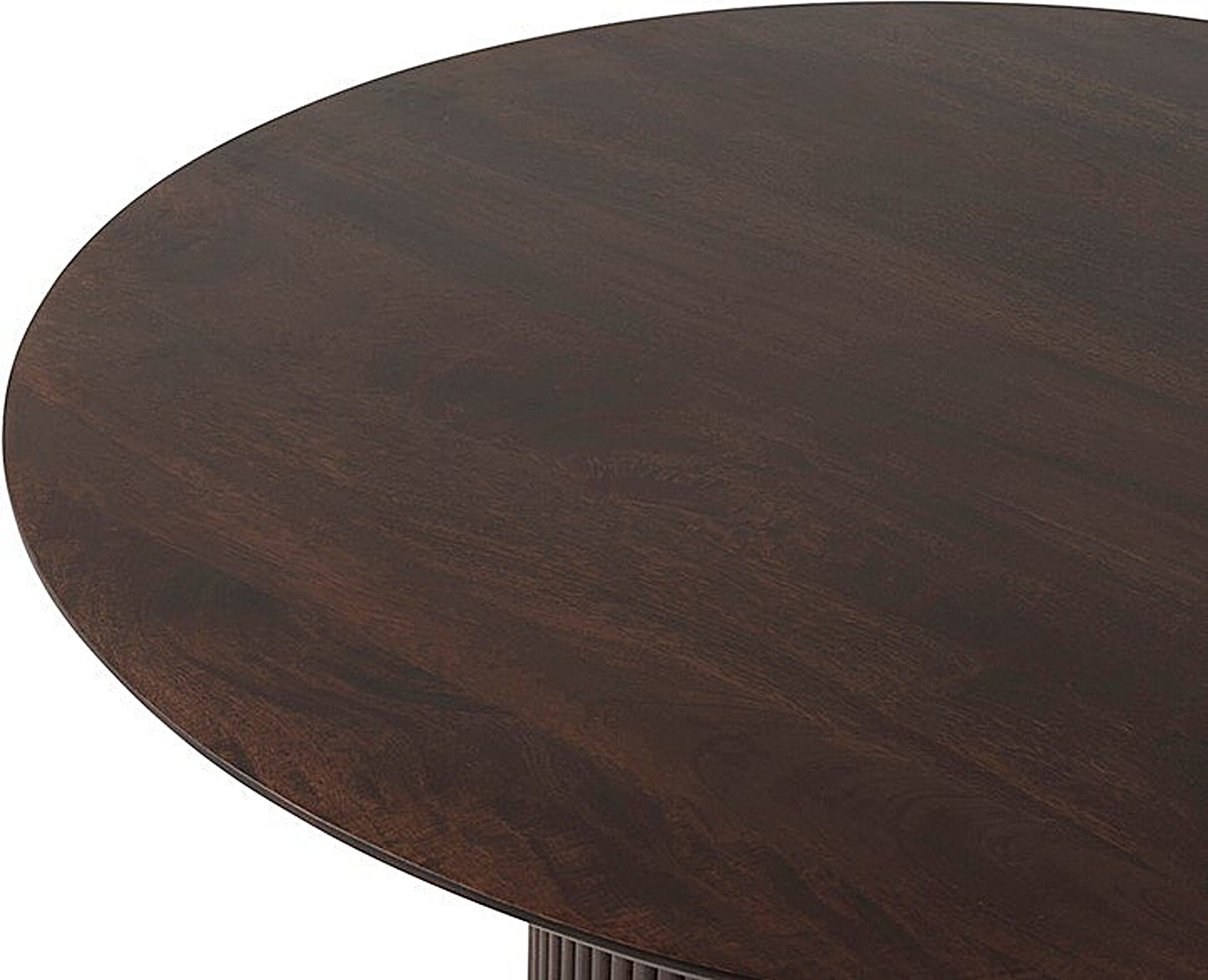 Eettafel Congo Rond 120 cm Mangohout - Walnoot – foto 3 – kavel bij GSD Auctions, Zoeterwoude