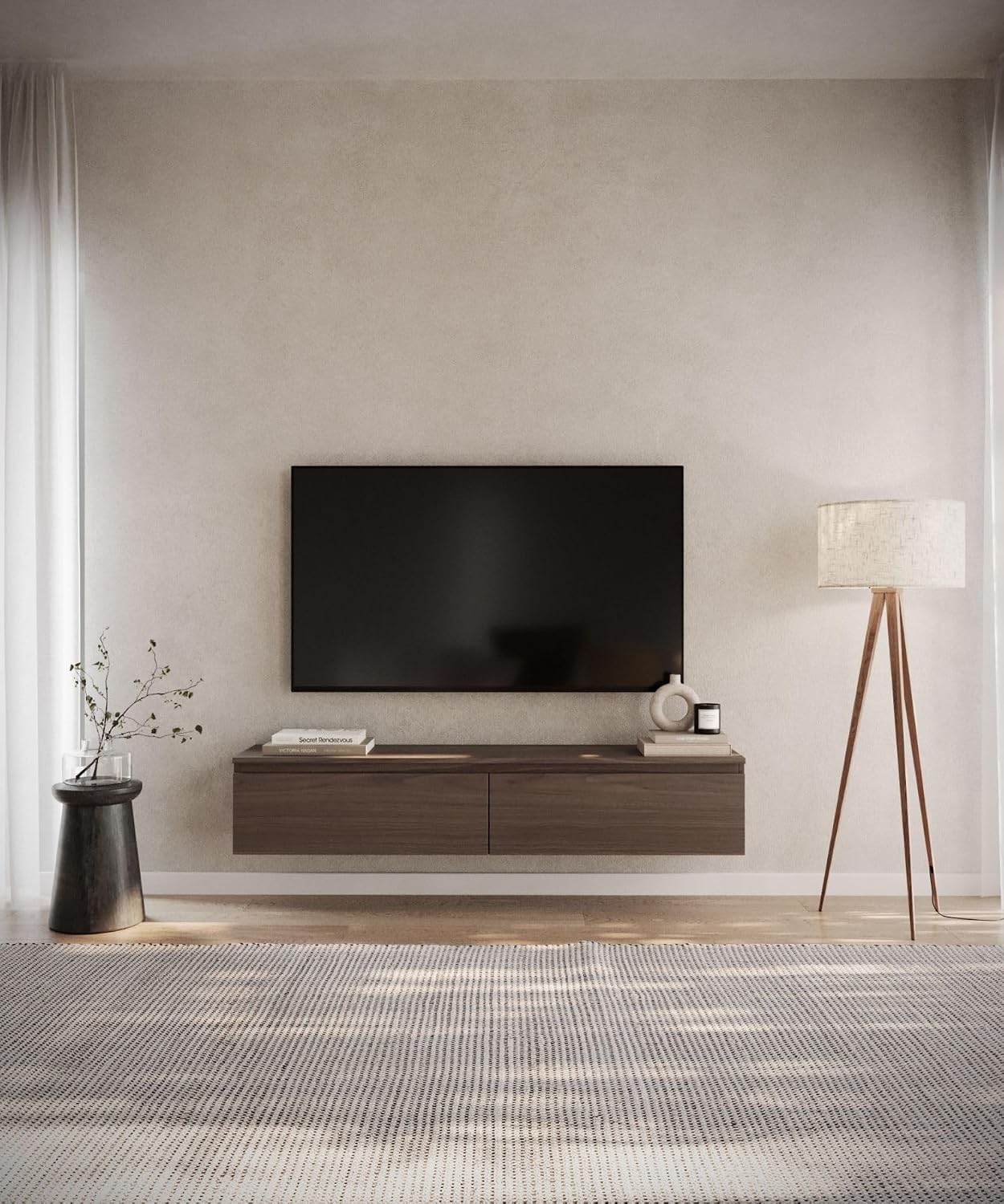 Selsey Zwevend TV Meubel Bemmi 150 cm in Wisconsinnoot – foto 3 – kavel bij GSD Auctions, Zoeterwoude