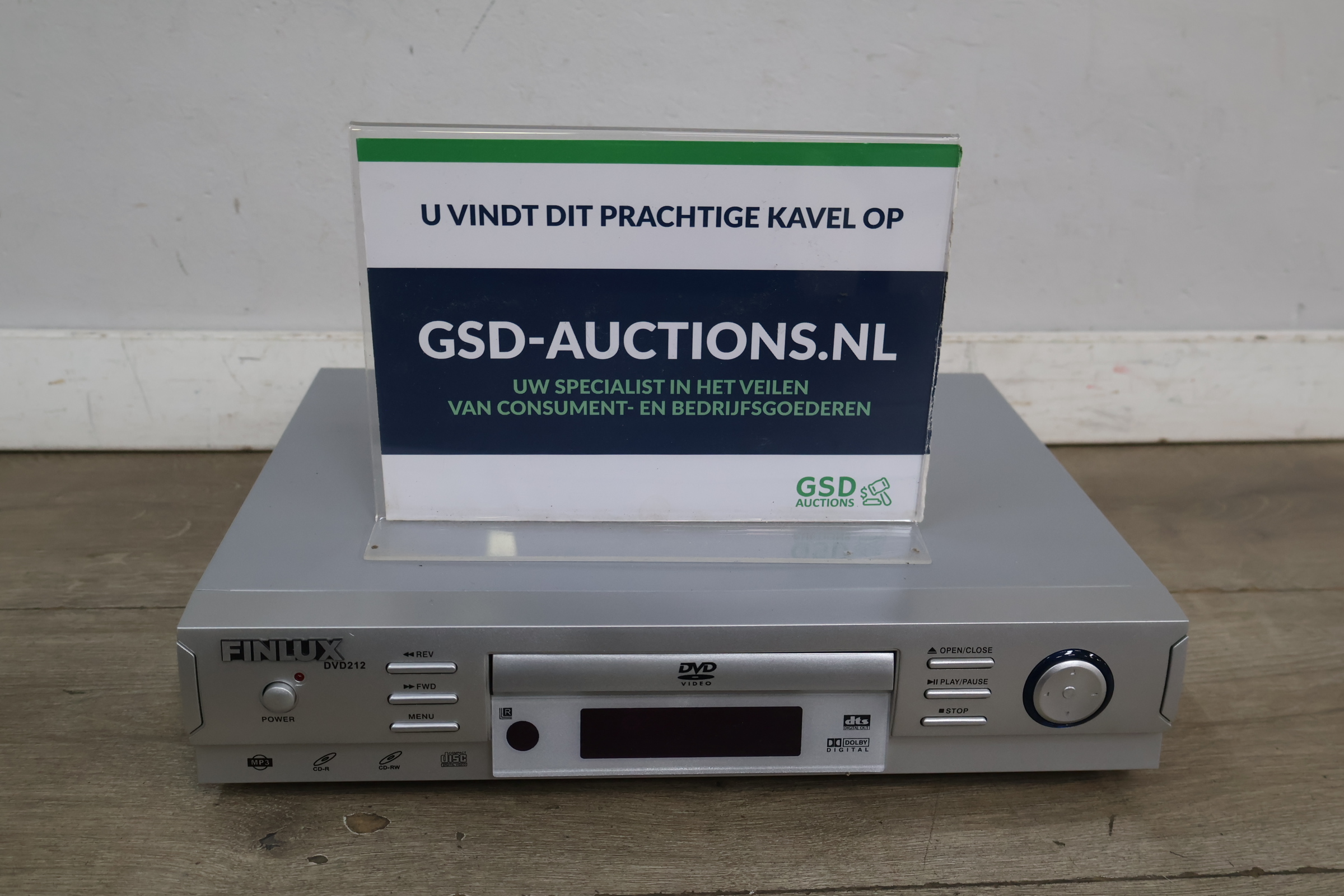 Finlux DVD speler DVD212' – kavel bij GSD Auctions, Zoeterwoude