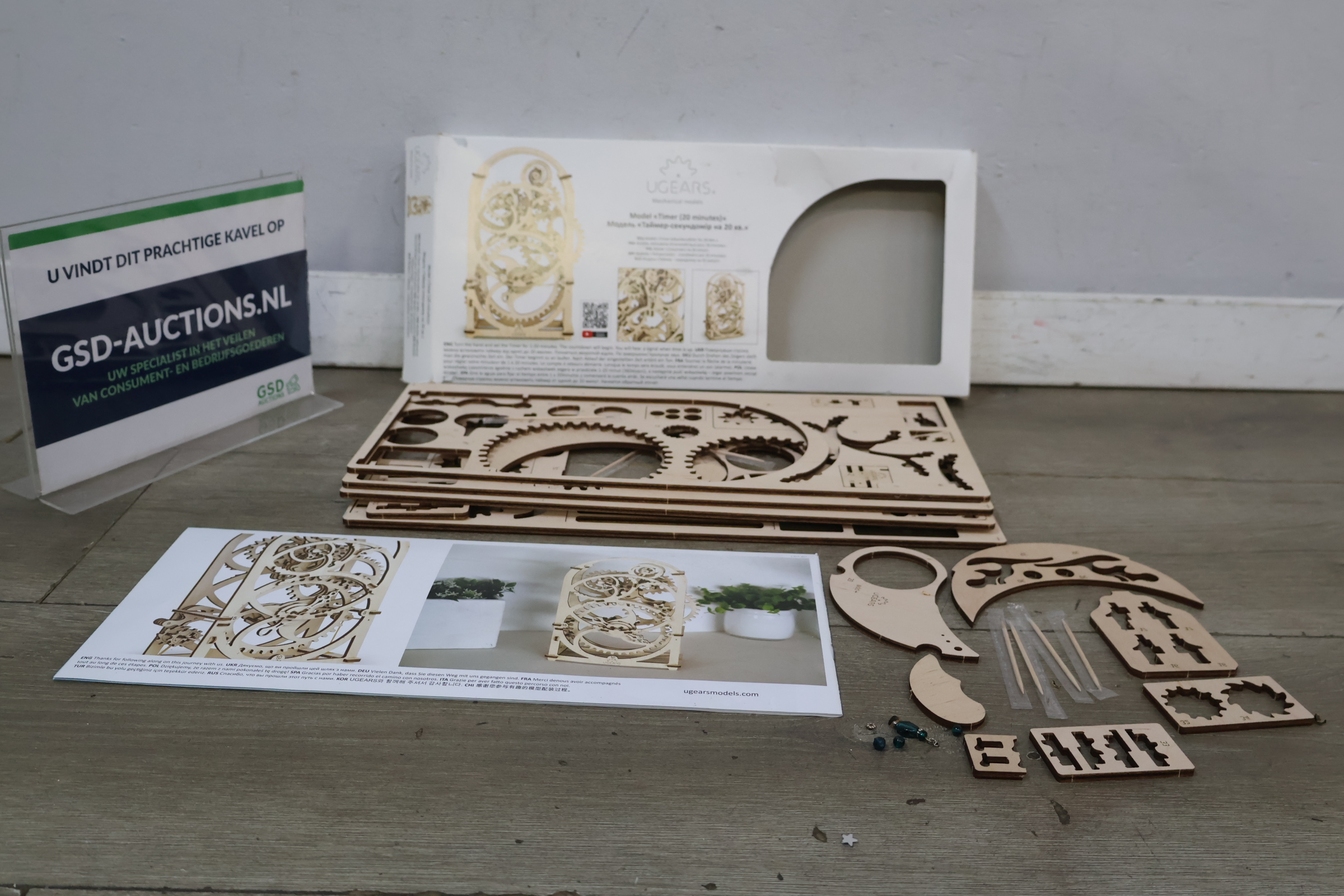 UGEARS Model Timer houten bouwpakket – foto 2 – kavel bij GSD Auctions, Zoeterwoude