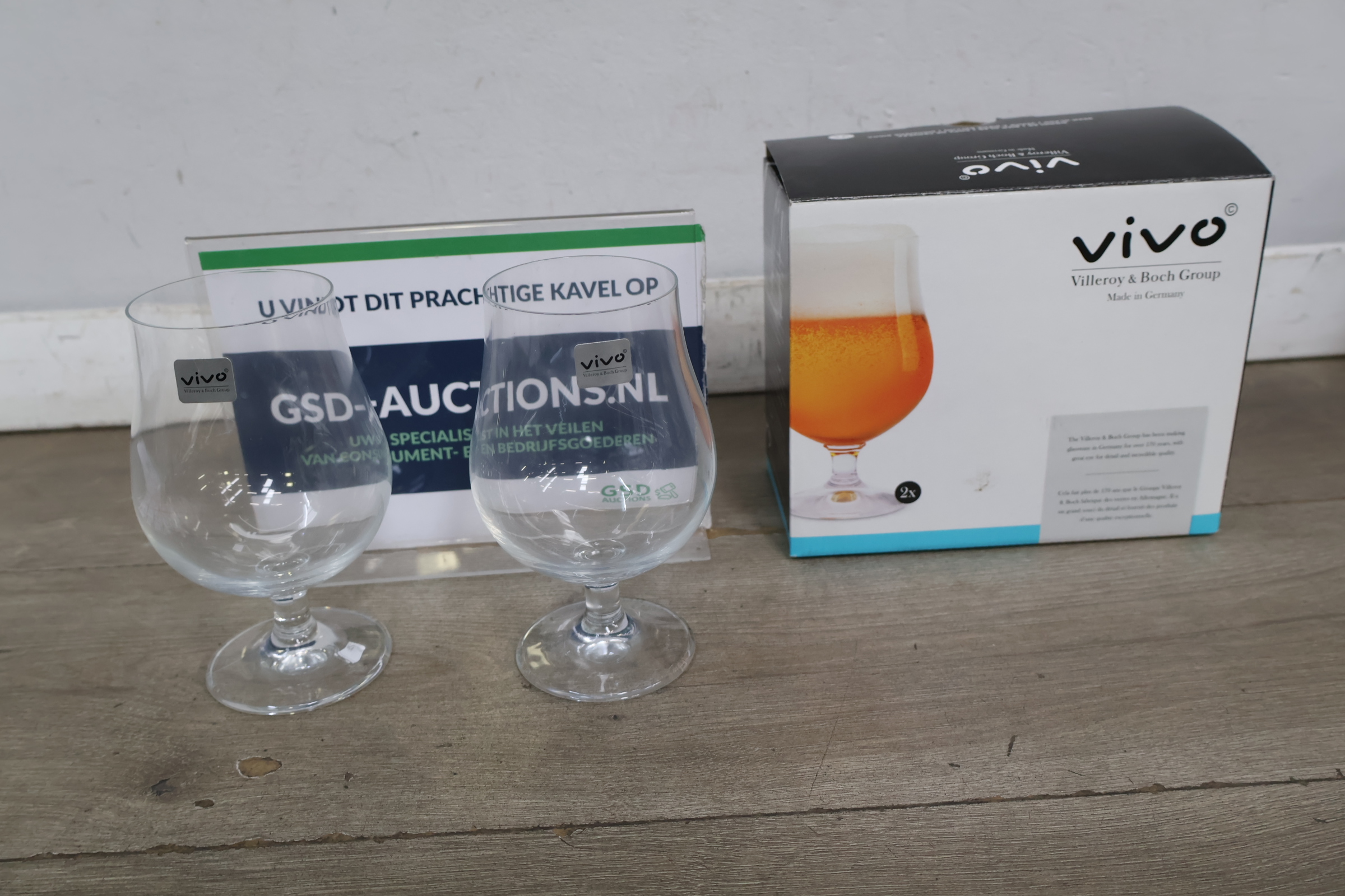 Vivo Villeroy & Boch bierglazen set van 2 – kavel bij GSD Auctions, Zoeterwoude