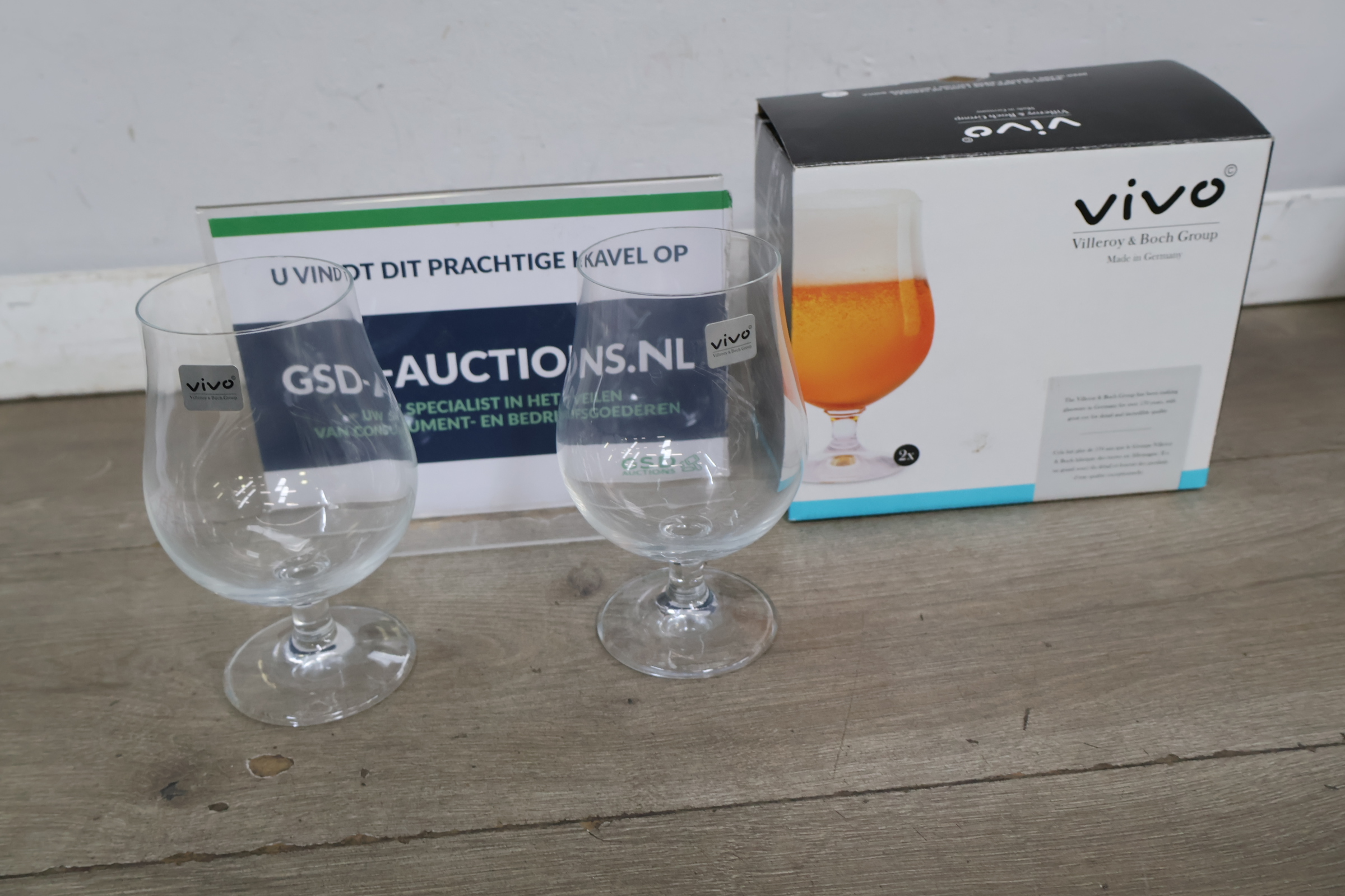 Vivo Villeroy & Boch bierglazen set van 2 – foto 2 – kavel bij GSD Auctions, Zoeterwoude