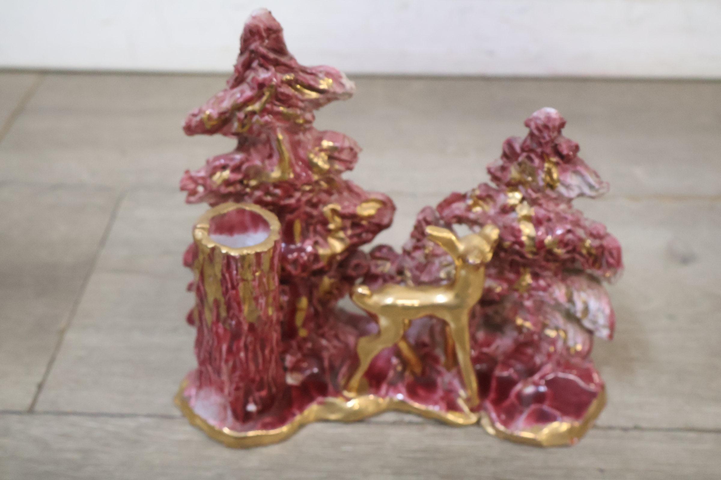 Decoratieve keramische kaarshouder – foto 4 – kavel bij GSD Auctions, Zoeterwoude
