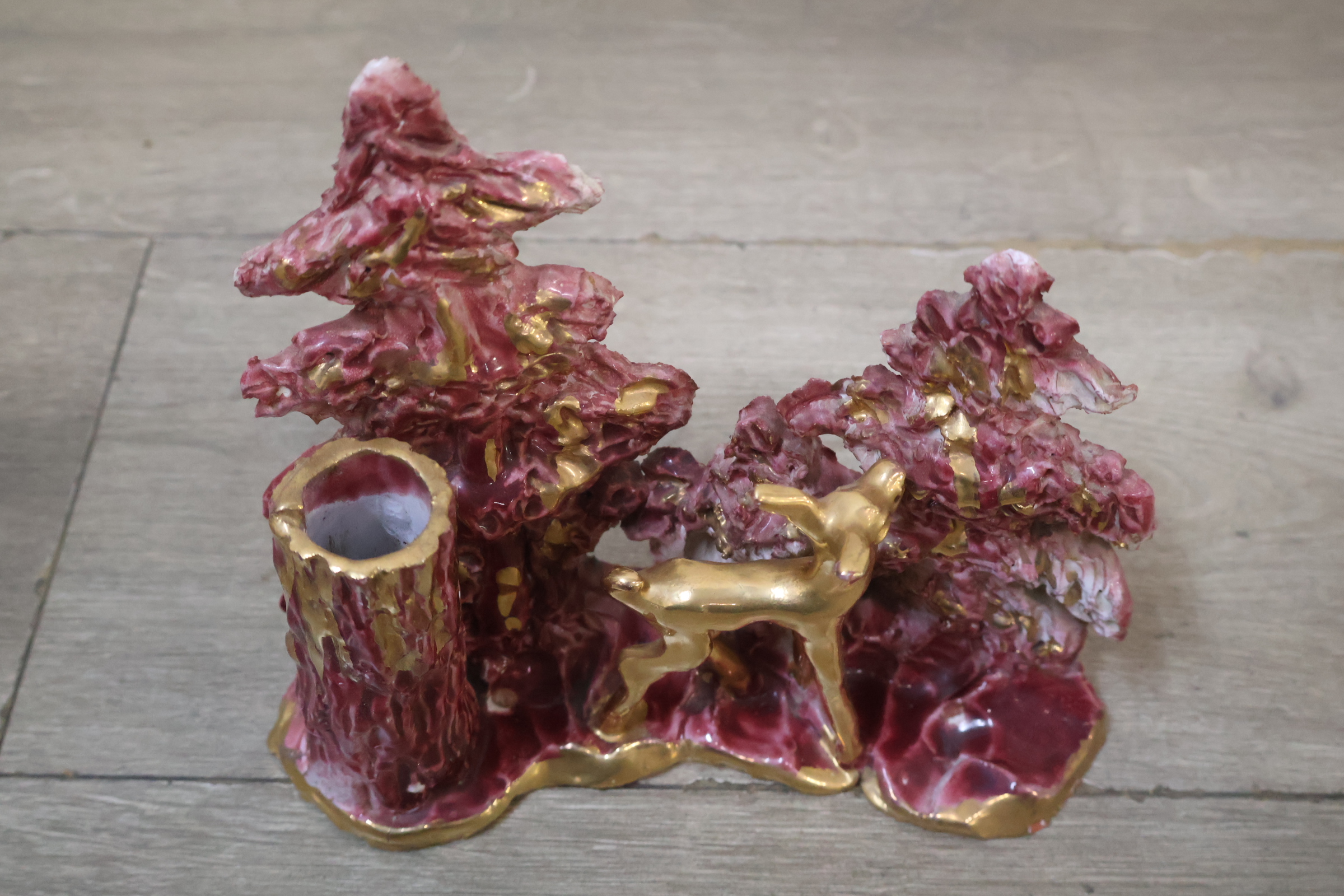 Decoratieve keramische kaarshouder – foto 5 – kavel bij GSD Auctions, Zoeterwoude
