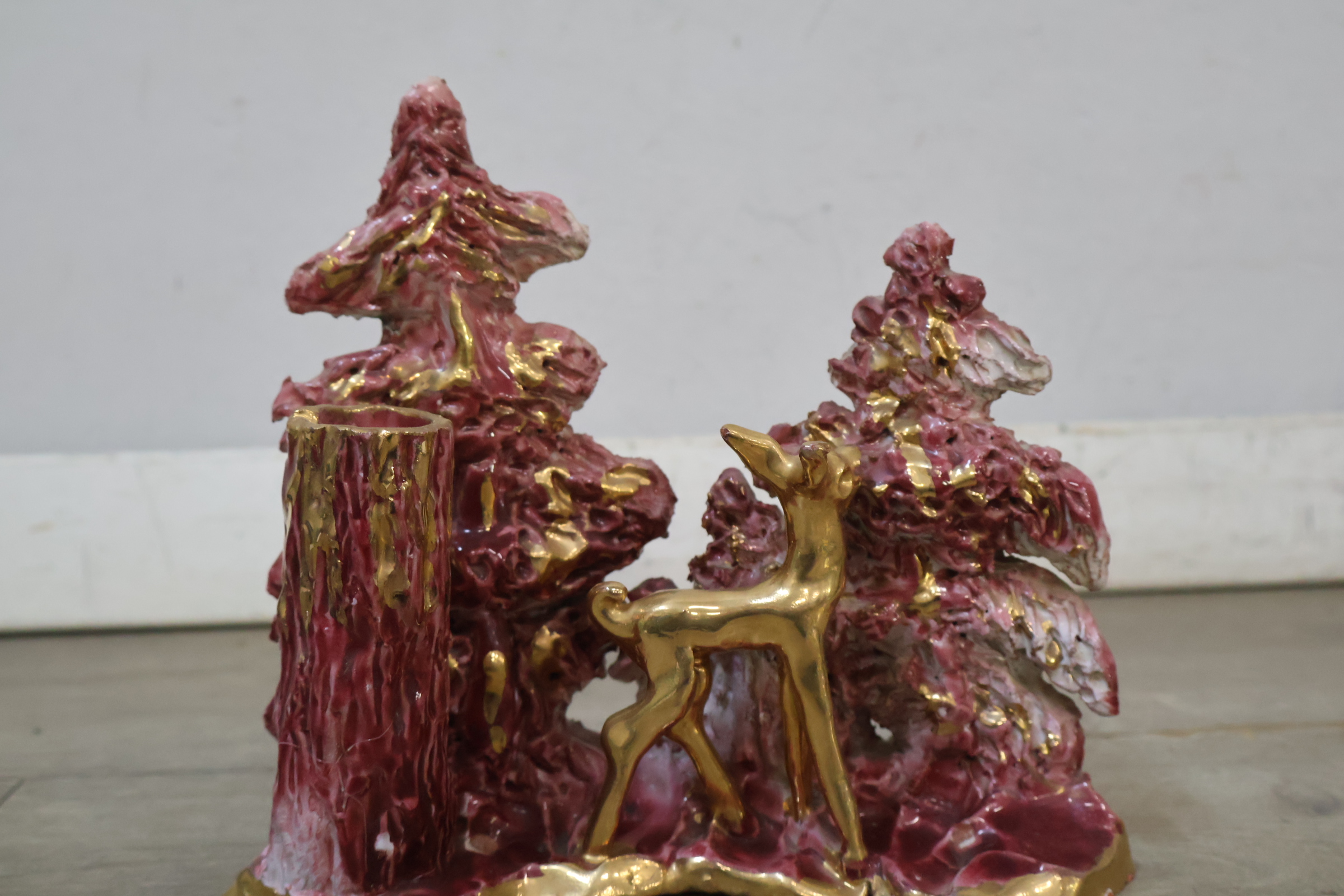 Decoratieve keramische kaarshouder – foto 6 – kavel bij GSD Auctions, Zoeterwoude