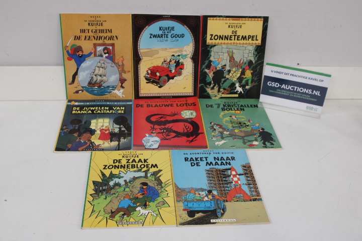 Kuifje stripboeken set van 8 – foto 2 – kavel bij GSD Auctions, Zoeterwoude