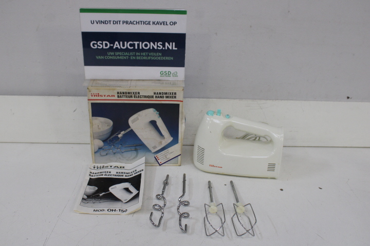Tristar Handmixer met opzetstukken – kavel bij GSD Auctions, Zoeterwoude