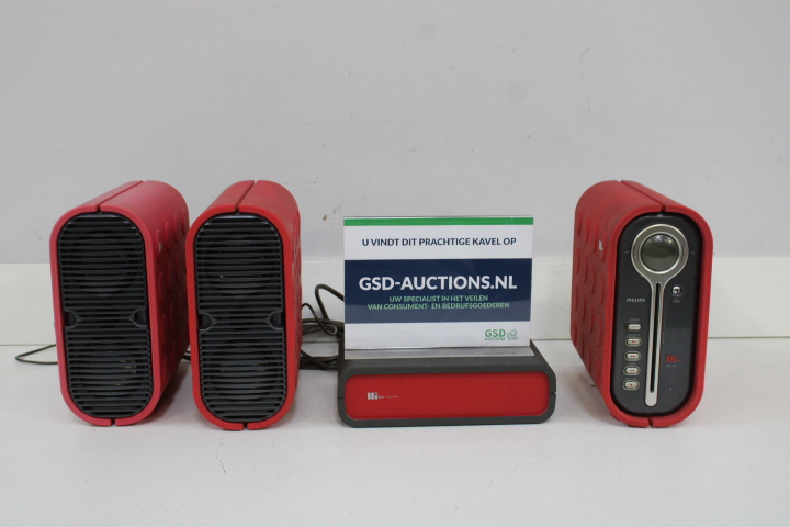 Philips set met luidsprekers en audio unit – foto 2 – kavel bij GSD Auctions, Zoeterwoude