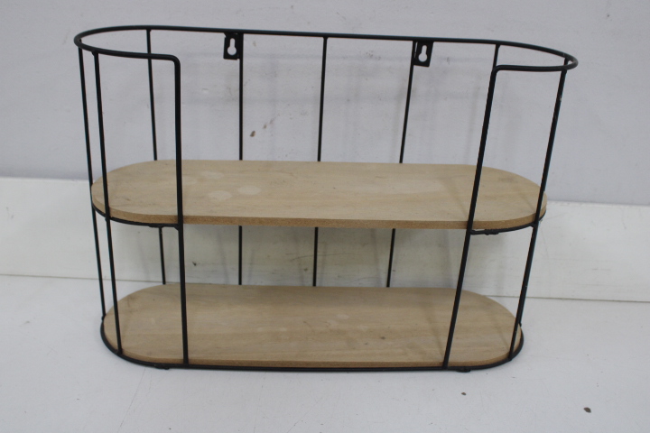 Wandrek met metalen frame en houten planken – foto 5 – kavel bij GSD Auctions, Zoeterwoude