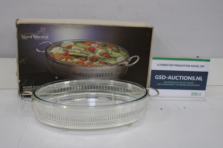 Royal Warwick glazen serveerschaal – foto 2 – kavel bij GSD Auctions, Zoeterwoude