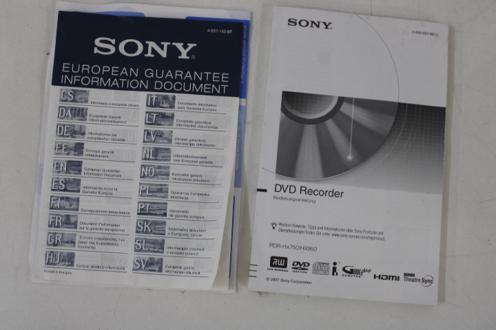 Sony DVD-speler recorder met accessoires – foto 4 – kavel bij GSD Auctions, Zoeterwoude