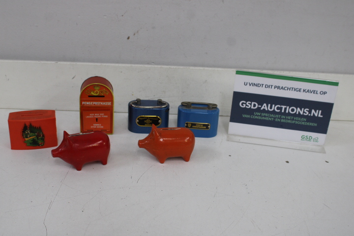 Blikken spaarvarkentjes – foto 2 – kavel bij GSD Auctions, Zoeterwoude