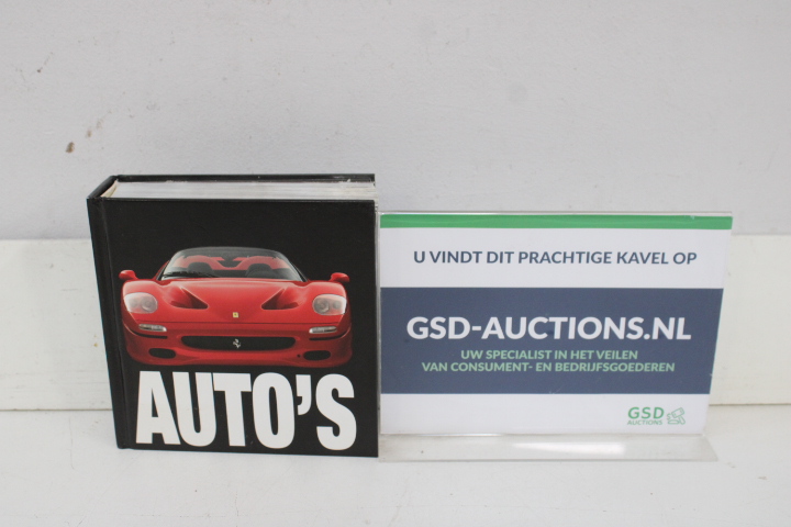 Boek 'Auto's' met rode sportwagen afbeelding – foto 2 – kavel bij GSD Auctions, Zoeterwoude