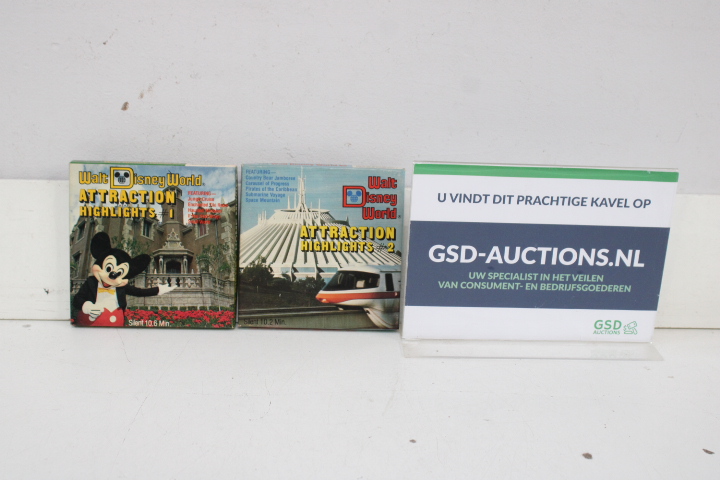 Walt Disney World Attraction Highlights VHS banden – foto 2 – kavel bij GSD Auctions, Zoeterwoude