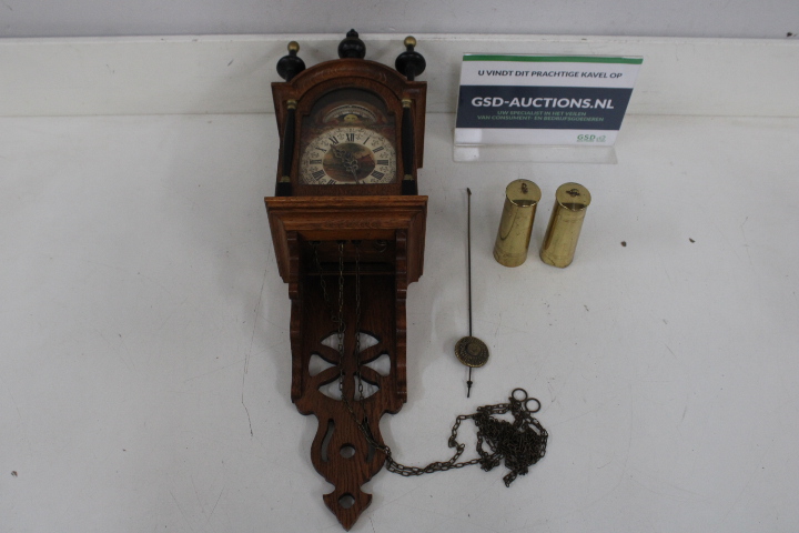 Wandklok, Schippertje - met Maanstand – foto 2 – kavel bij GSD Auctions, Zoeterwoude