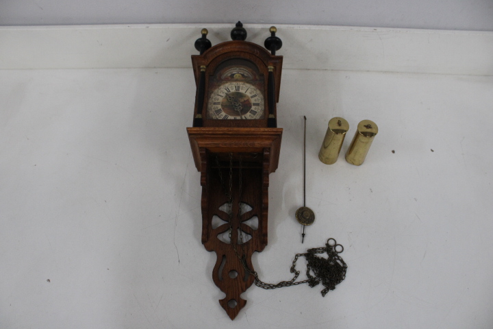 Wandklok, Schippertje - met Maanstand – foto 4 – kavel bij GSD Auctions, Zoeterwoude