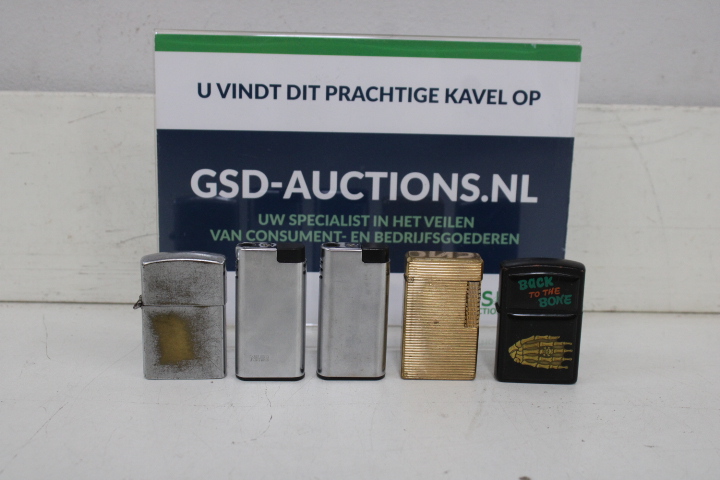 Set van 5 verschillende aanstekers – foto 2 – kavel bij GSD Auctions, Zoeterwoude