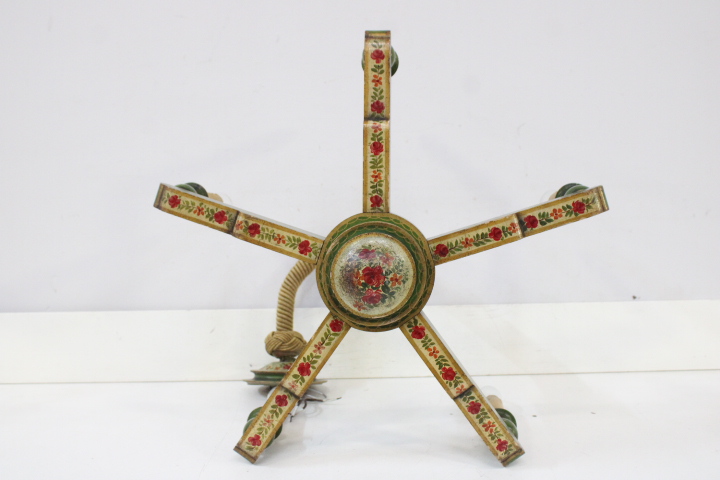 Antieke groene houten hanglamp – foto 12 – kavel bij GSD Auctions, Zoeterwoude