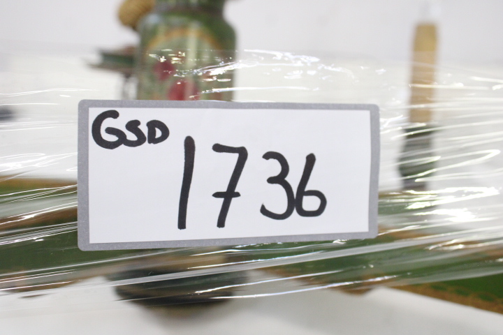 Antieke groene houten hanglamp – foto 20 – kavel bij GSD Auctions, Zoeterwoude