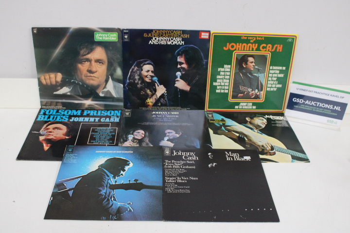 Johnny Cash lp's collectie – kavel bij GSD Auctions, Zoeterwoude
