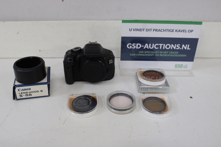 Canon EOS600D spiegelreflexcamera met accessoires – kavel bij GSD Auctions, Zoeterwoude