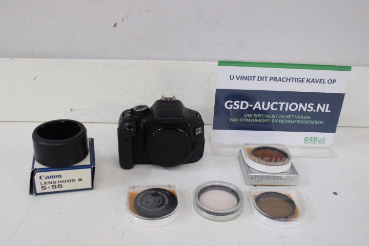 Canon EOS600D spiegelreflexcamera met accessoires – foto 2 – kavel bij GSD Auctions, Zoeterwoude