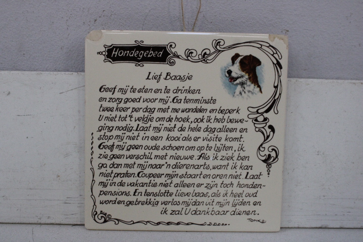 Set van 9 siertegels met tekst en afbeelding – foto 14 – kavel bij GSD Auctions, Zoeterwoude
