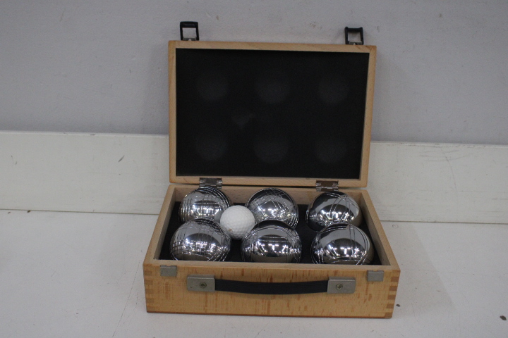 Set jeu de boules in houten kist – foto 4 – kavel bij GSD Auctions, Zoeterwoude