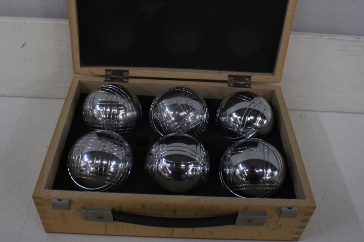 Set jeu de boules in houten kist – foto 6 – kavel bij GSD Auctions, Zoeterwoude