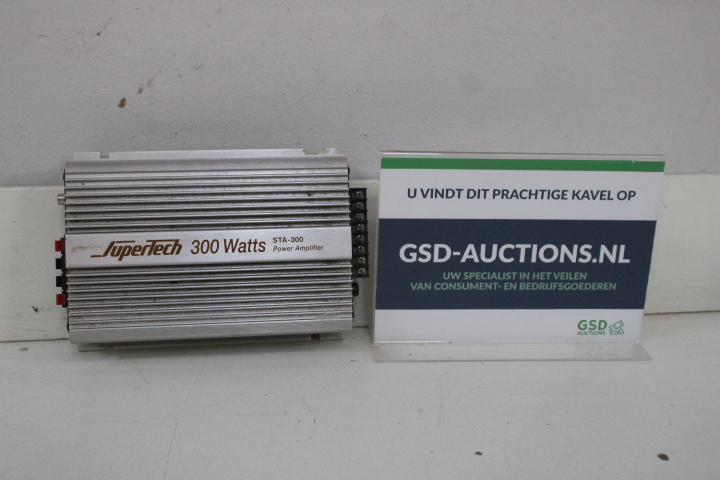 Supertech 300 Watt Versterker – foto 2 – kavel bij GSD Auctions, Zoeterwoude