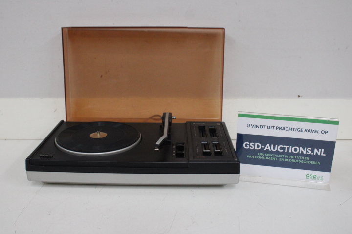 Philips Platenspeler met Bruine Afdekking – foto 2 – kavel bij GSD Auctions, Zoeterwoude