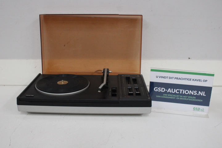 Philips Platenspeler met Bruine Afdekking – foto 3 – kavel bij GSD Auctions, Zoeterwoude