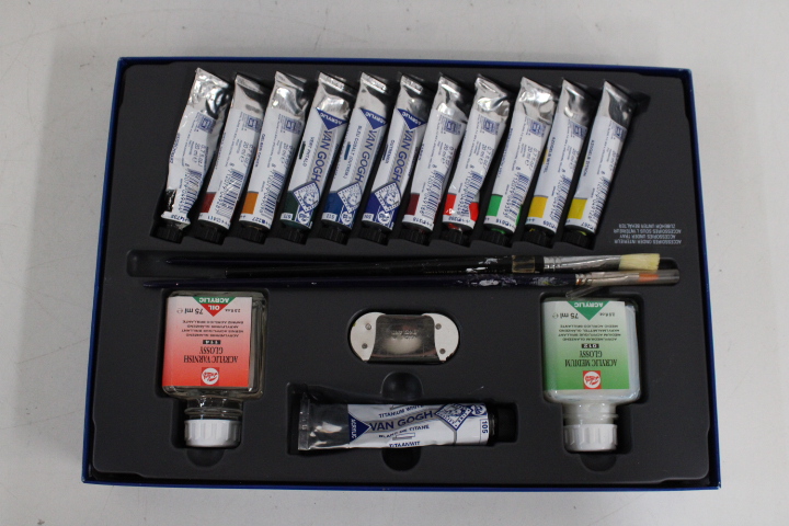 Tafelezel met acrylverf set en pastel potloden – foto 8 – kavel bij GSD Auctions, Zoeterwoude