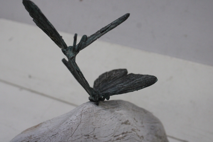 Sculptuur van libellen op steen – foto 15 – kavel bij GSD Auctions, Zoeterwoude